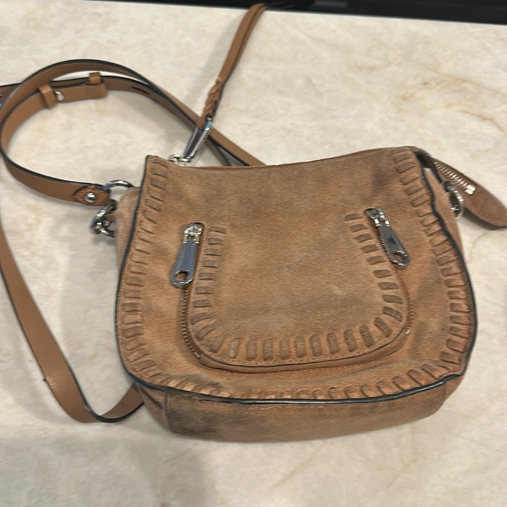 Rebecca Minkoff Womens Saddle Crossbody Bag Mini suede